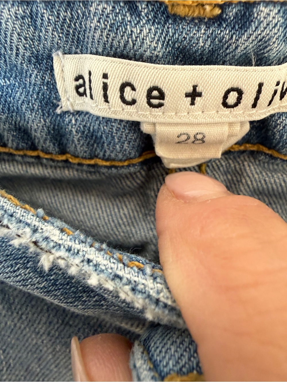 Alice + Olivia "Good" Low-Rise Cropped Jeans | Released Hem | 28 - Picture 6 of 14